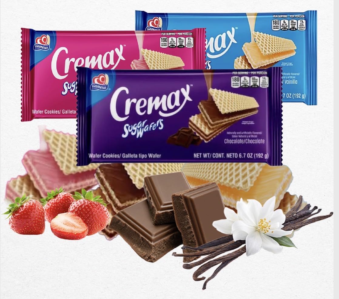 Amazon.com: Gamesa Cremax Sugar Wafers Cookies Variety Pack